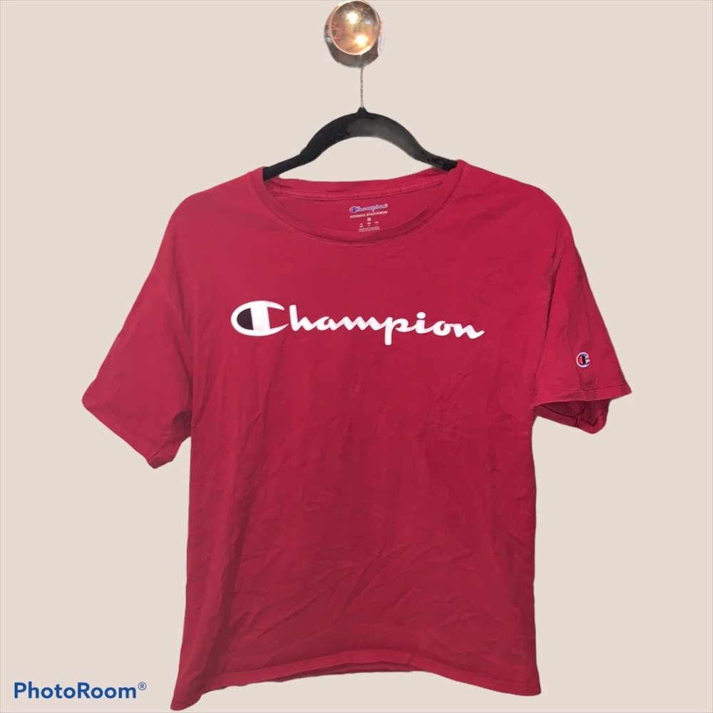 CHAMPION t-shirt size medium color burgundy